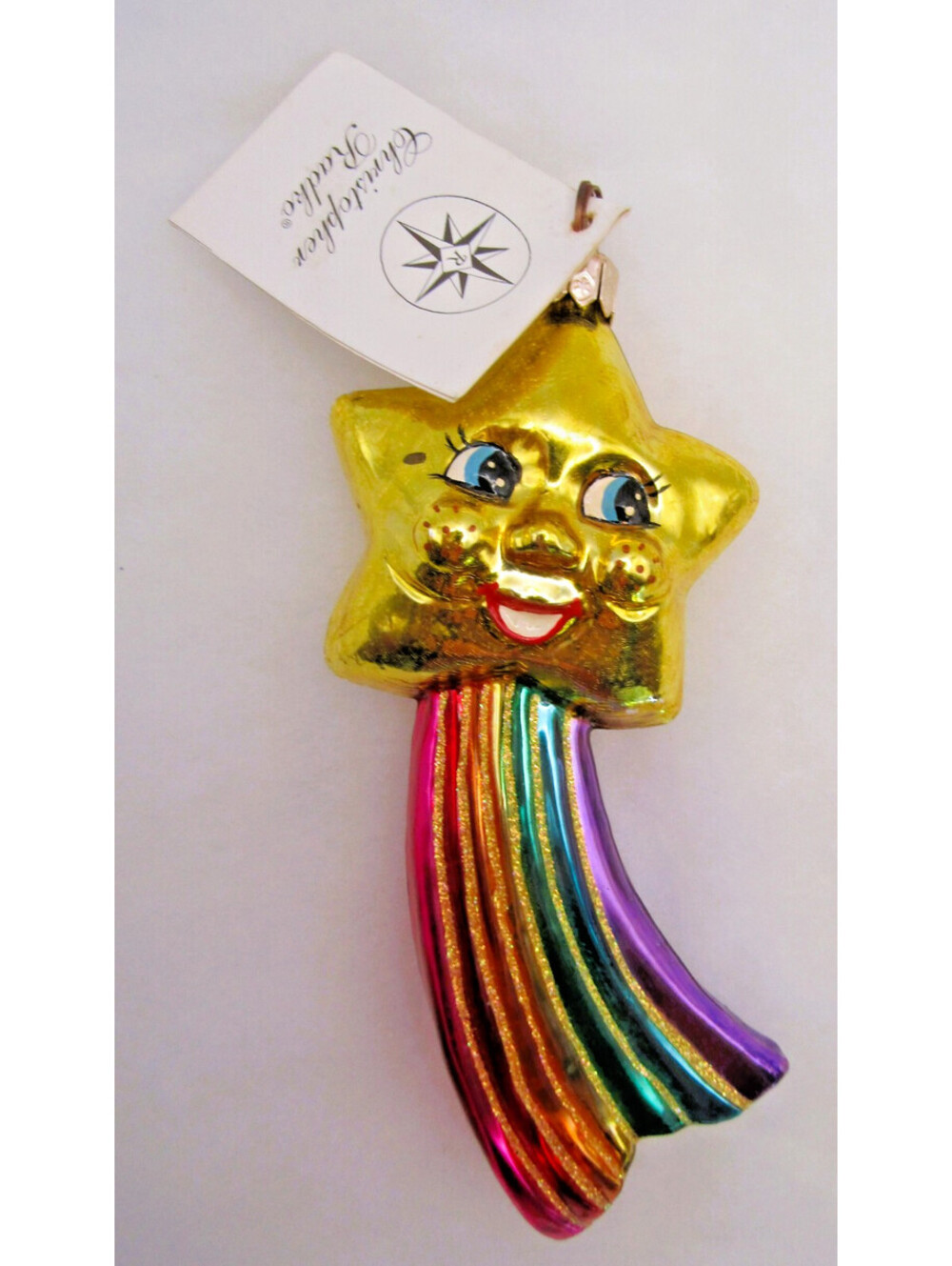 Christopher Radko Star Shine Ornament 00-273-0 with Tags